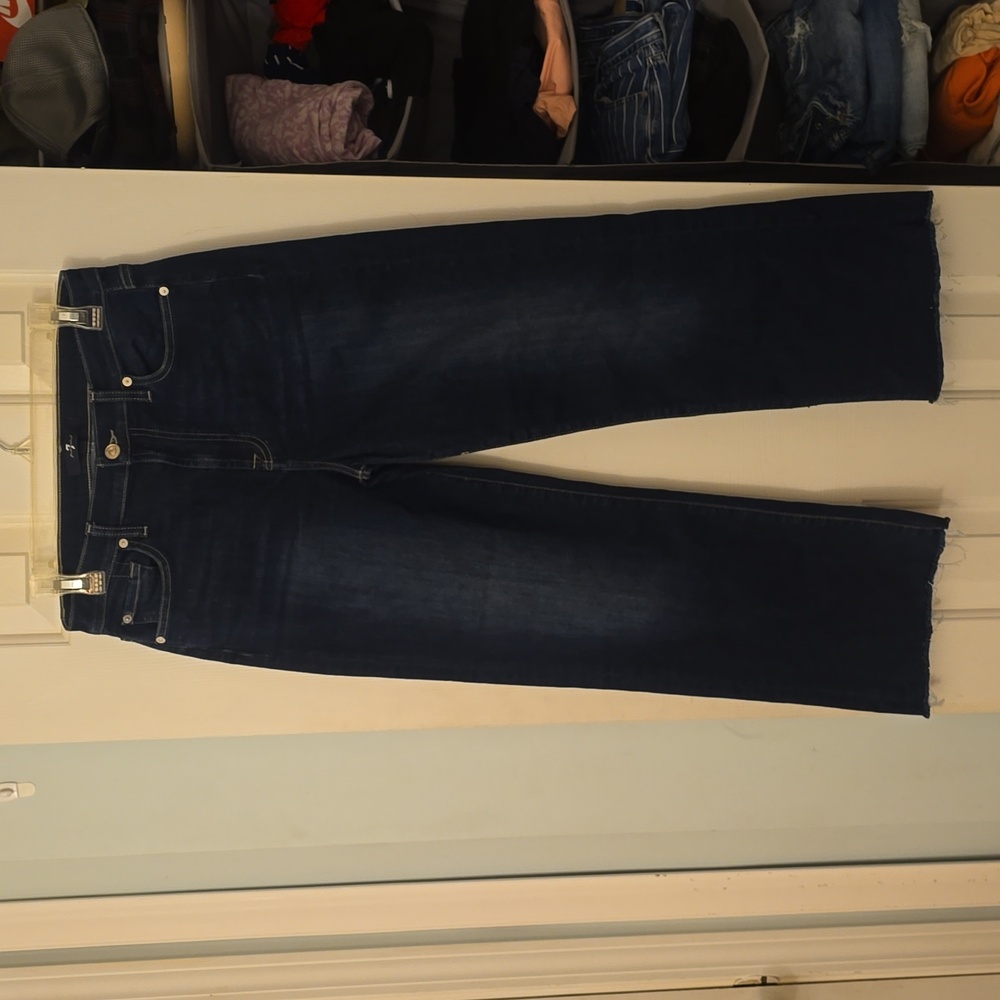 7FAM Seven For All Mankind High Rise Wide Leg Jeans Size 29